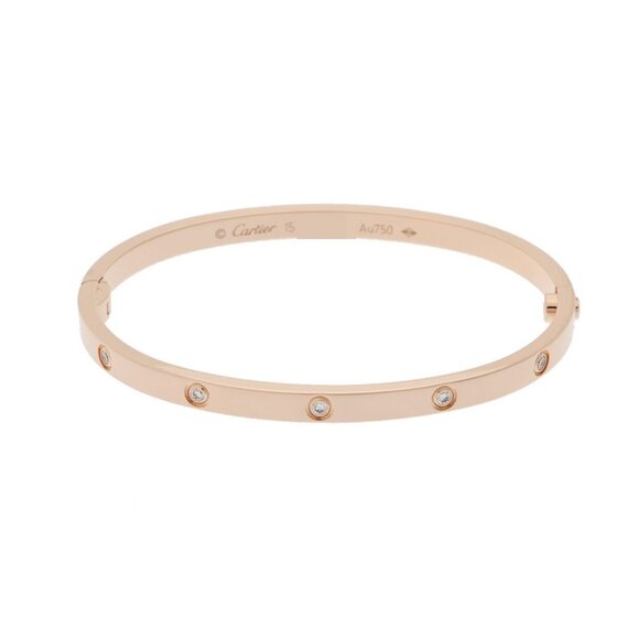 CARTIER Love Bracelet SM All Diamond #15 bracelet - Picture 1 of 10